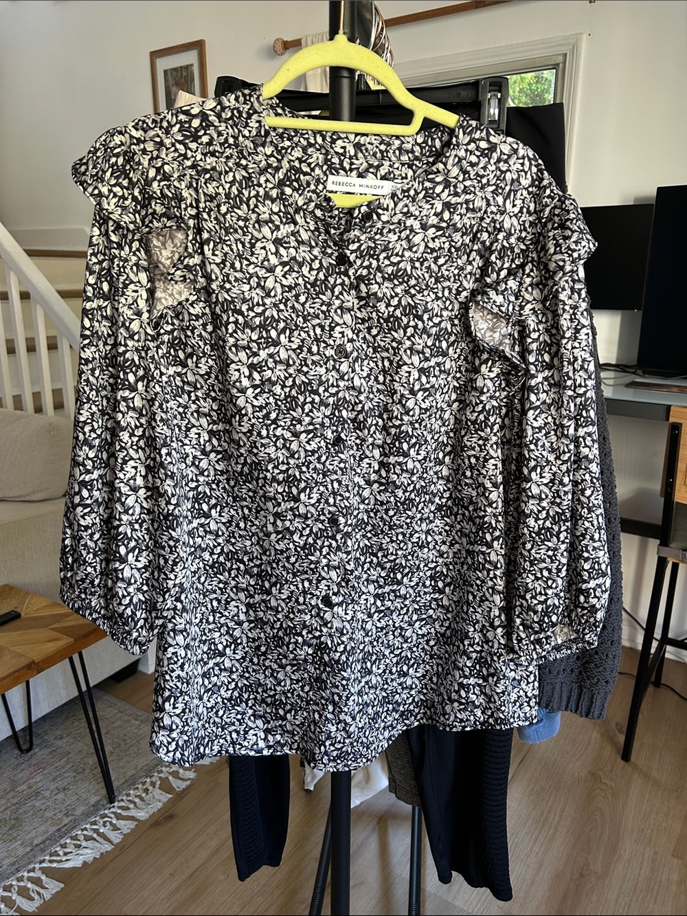 Rebecca Minkoff Button Up Top. Size XXL. PTP 23”. Excellent condition